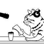 chat qui parle a la radio